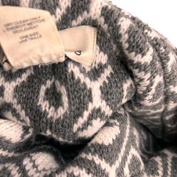 Anthropologie Madison 88 Winter Neck Warmer Scarf Grey - Picture 5 of 5